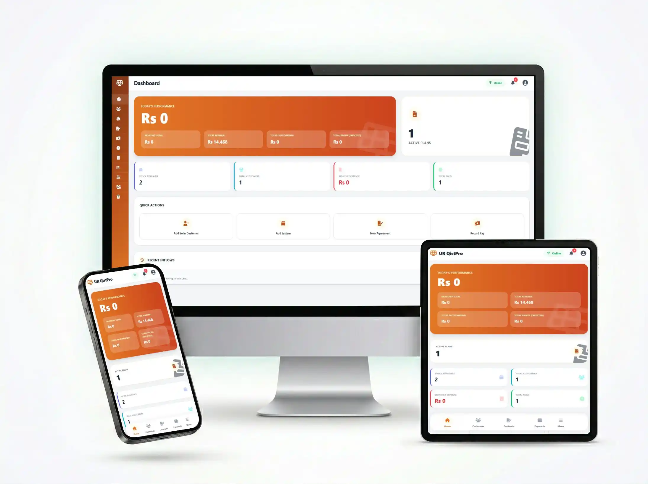 Solar Installment Software Dashboard for Pakistani Dealers