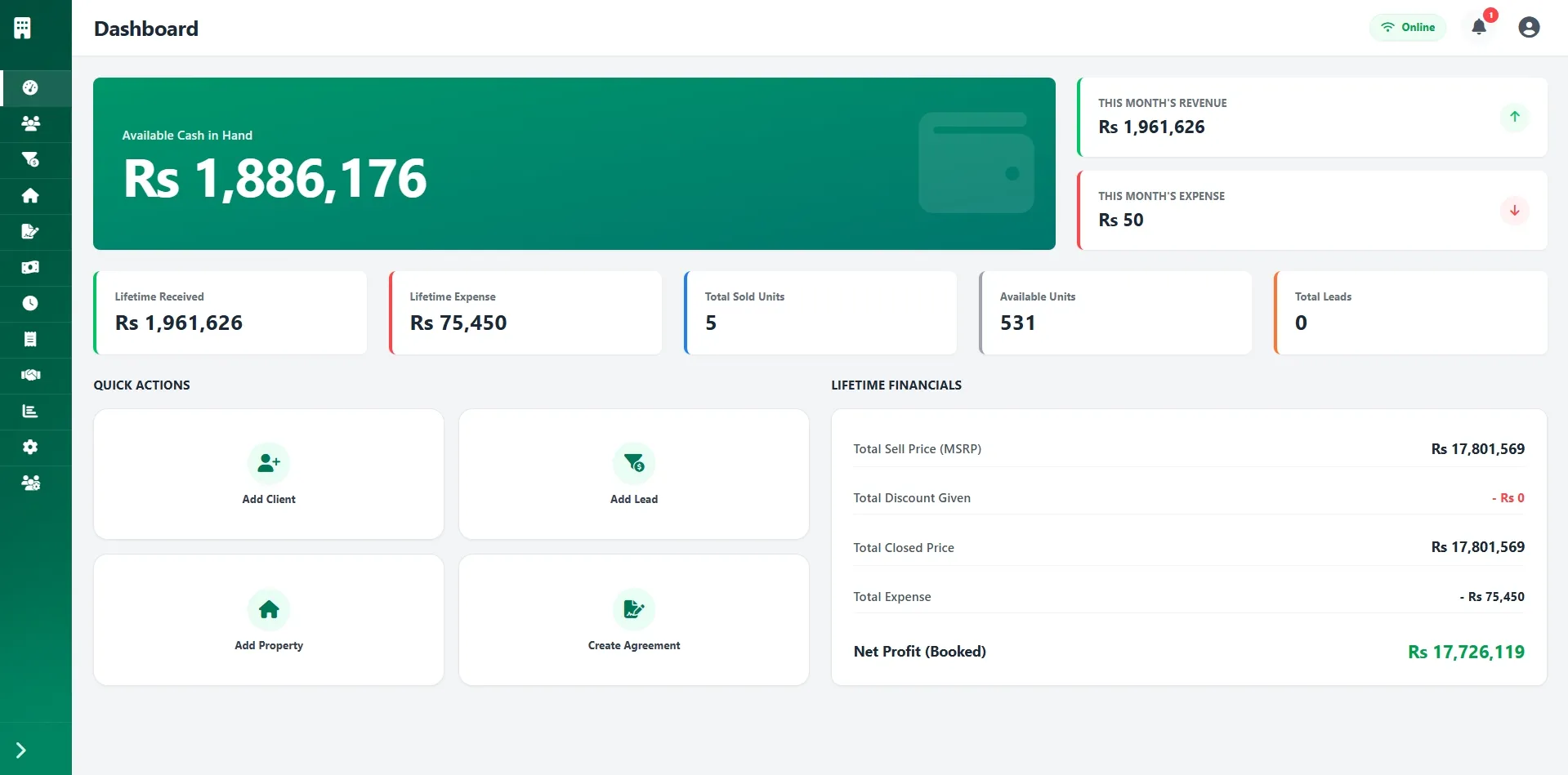Real Estate CRM Overview